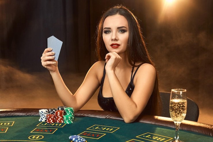 Live dealer at blackjack table on 5svip platform
